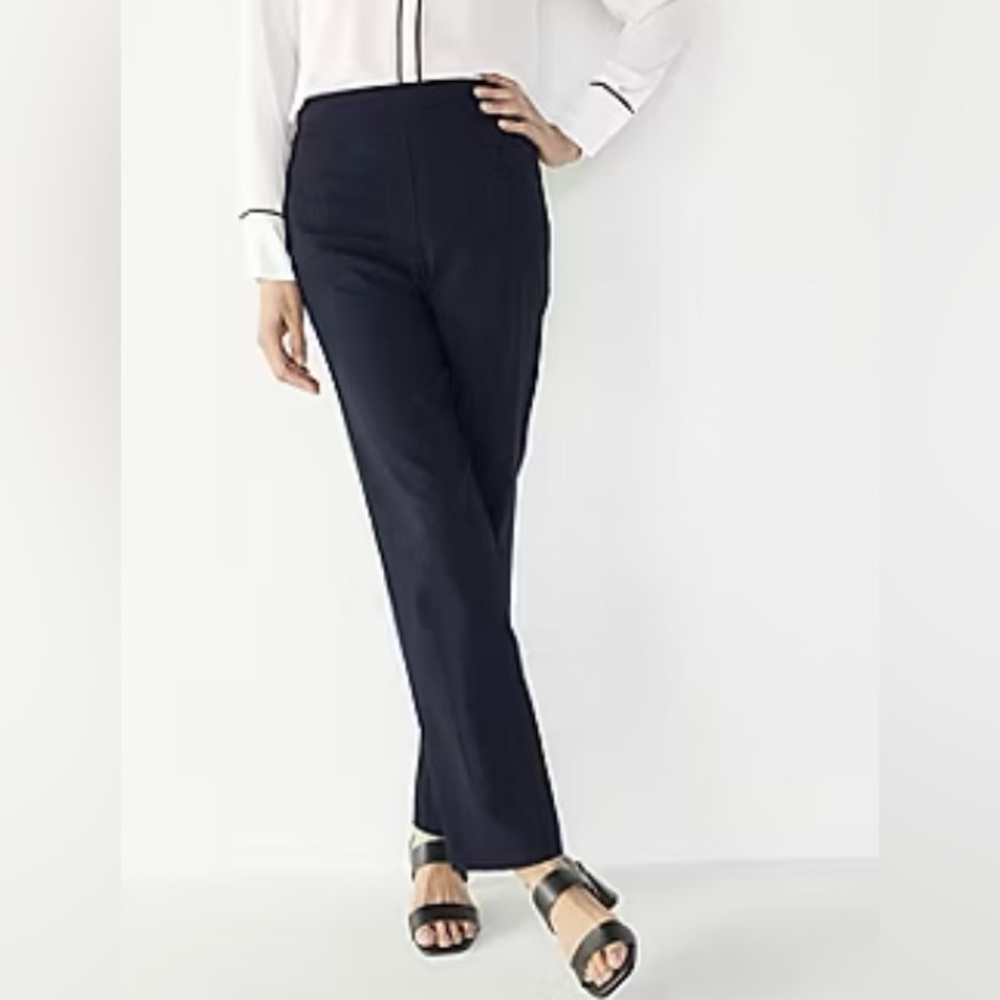 Liz Claiborne Lisa Womens Straight Mid Rise Pull-On Pant
